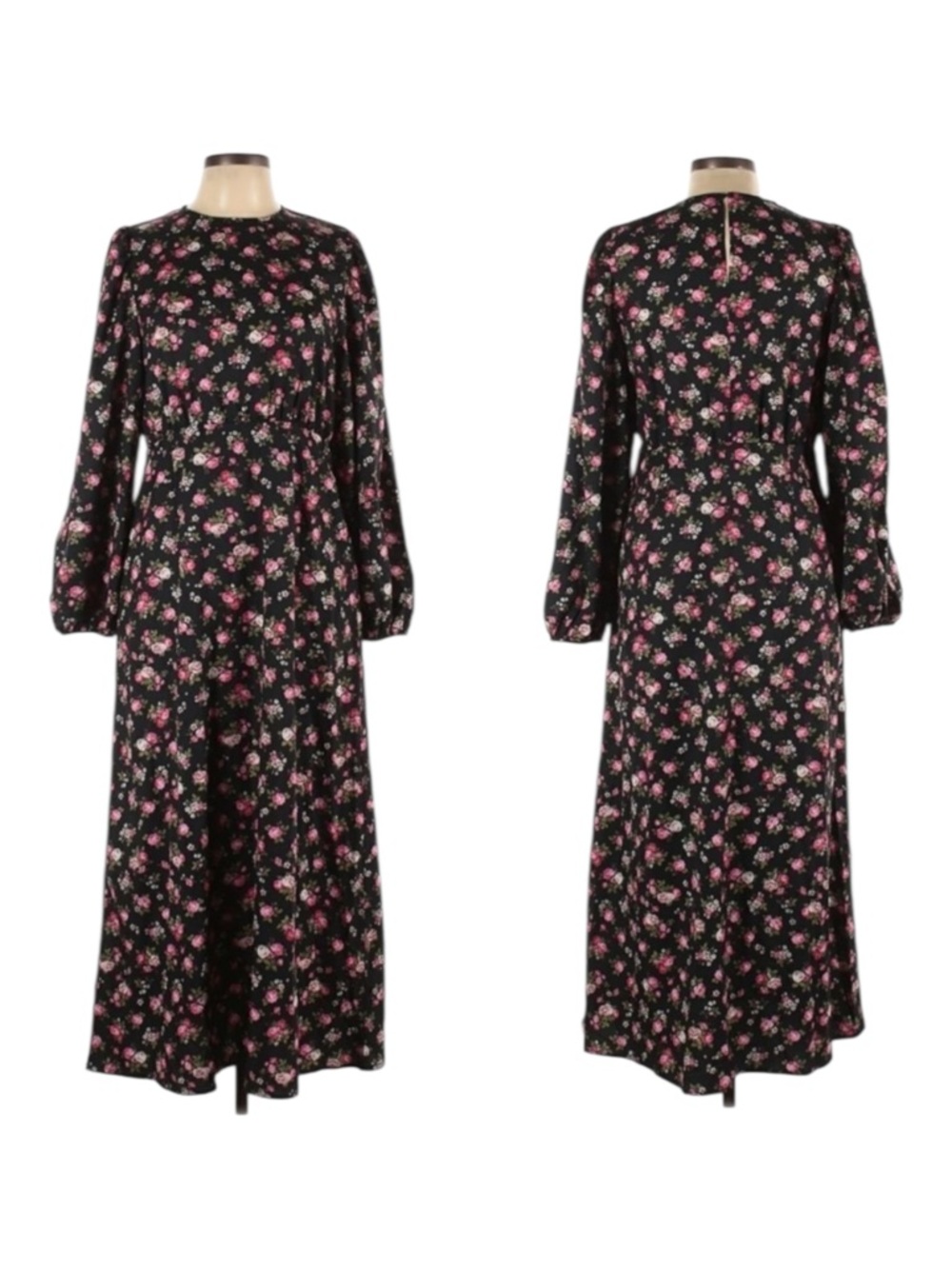 ALY DALY Cottage Prairie Rose Floral Maxi Dress L